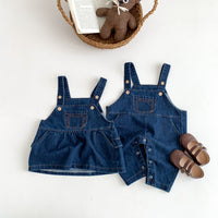 Load image into Gallery viewer, Baby Kid Girls Boys Solid Color Cartoon Jumpsuits And Dresses Wholesale 23101924
