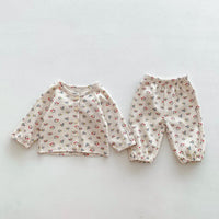 Load image into Gallery viewer, Baby Kid Girls Flower Fruit Print Sleepwears Wholesale 23101925
