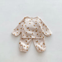 Load image into Gallery viewer, Baby Kid Girls Flower Fruit Print Sleepwears Wholesale 23101925
