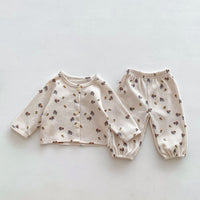 Load image into Gallery viewer, Baby Kid Girls Flower Fruit Print Sleepwears Wholesale 23101925

