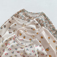 Load image into Gallery viewer, Baby Kid Girls Flower Fruit Print Sleepwears Wholesale 23101925
