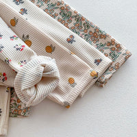 Load image into Gallery viewer, Baby Kid Girls Flower Fruit Print Sleepwears Wholesale 23101925
