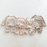 Load image into Gallery viewer, Baby Kid Girls Flower Fruit Print Sleepwears Wholesale 23101925
