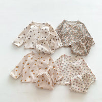 Load image into Gallery viewer, Baby Kid Girls Flower Fruit Print Sleepwears Wholesale 23101925
