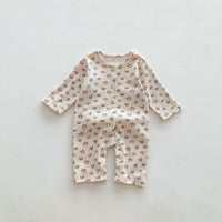 Load image into Gallery viewer, Baby Kid Girls Flower Fruit Print Jumpsuits Wholesale 23101926
