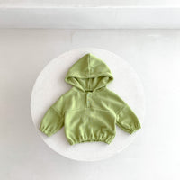 Load image into Gallery viewer, 2 Pieces Set Baby Kid Girls Boys Solid Color Hoodies Sweatshirts And Striped Pants Wholesale 23101930
