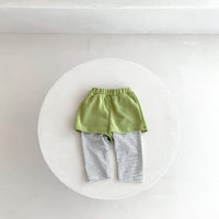 Load image into Gallery viewer, 2 Pieces Set Baby Kid Girls Boys Solid Color Hoodies Sweatshirts And Striped Pants Wholesale 23101930
