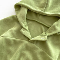 Load image into Gallery viewer, 2 Pieces Set Baby Kid Girls Boys Solid Color Hoodies Sweatshirts And Striped Pants Wholesale 23101930
