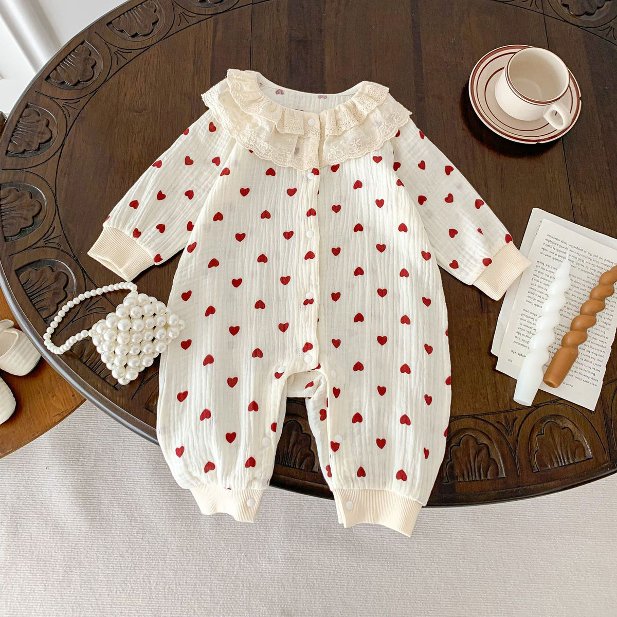 Baby Kid Girls Love heart Print Jumpsuits Wholesale 23101936