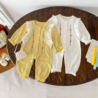 Load image into Gallery viewer, Baby Kid Girls Flower Jumpsuits Wholesale 23101938
