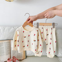 Load image into Gallery viewer, 2 Pieces Set Baby Kid Girls Fruit Print Tops And Pants Wholesale 23101941
