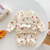 Load image into Gallery viewer, 2 Pieces Set Baby Kid Girls Fruit Print Tops And Pants Wholesale 23101941
