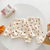 Load image into Gallery viewer, 2 Pieces Set Baby Kid Girls Fruit Print Tops And Pants Wholesale 23101941
