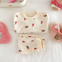 Load image into Gallery viewer, 2 Pieces Set Baby Kid Girls Fruit Print Tops And Pants Wholesale 23101941
