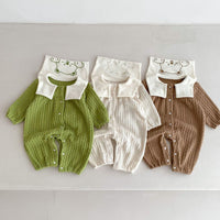 Load image into Gallery viewer, Baby Kid Girls Boys Solid Color Cartoon Jumpsuits Wholesale 23101944
