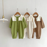 Load image into Gallery viewer, Baby Kid Girls Boys Solid Color Cartoon Jumpsuits Wholesale 23101944
