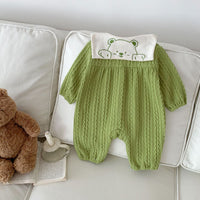 Load image into Gallery viewer, Baby Kid Girls Boys Solid Color Cartoon Jumpsuits Wholesale 23101944
