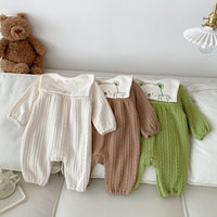 Load image into Gallery viewer, Baby Kid Girls Boys Solid Color Cartoon Jumpsuits Wholesale 23101944
