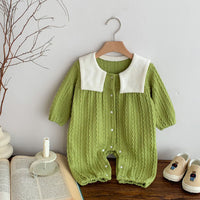 Load image into Gallery viewer, Baby Kid Girls Boys Solid Color Cartoon Jumpsuits Wholesale 23101944
