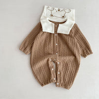 Load image into Gallery viewer, Baby Kid Girls Boys Solid Color Cartoon Jumpsuits Wholesale 23101944
