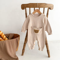 Load image into Gallery viewer, Baby Kid Girls Boys Solid Color Cartoon Jumpsuits Wholesale 23101947
