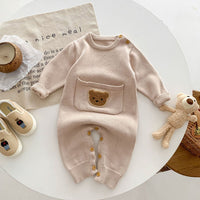 Load image into Gallery viewer, Baby Kid Girls Boys Solid Color Cartoon Jumpsuits Wholesale 23101947
