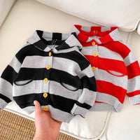 Load image into Gallery viewer, Baby Kid Boys Striped Color-blocking Cardigan Wholesale 23101950
