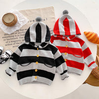 Load image into Gallery viewer, Baby Kid Boys Striped Color-blocking Cardigan Wholesale 23101950
