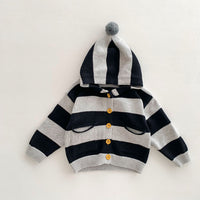 Load image into Gallery viewer, Baby Kid Boys Striped Color-blocking Cardigan Wholesale 23101950
