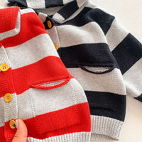 Load image into Gallery viewer, Baby Kid Boys Striped Color-blocking Cardigan Wholesale 23101950
