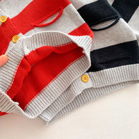 Load image into Gallery viewer, Baby Kid Boys Striped Color-blocking Cardigan Wholesale 23101950
