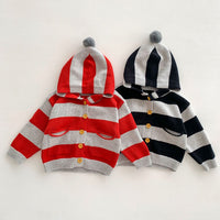 Load image into Gallery viewer, Baby Kid Boys Striped Color-blocking Cardigan Wholesale 23101950
