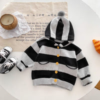 Load image into Gallery viewer, Baby Kid Boys Striped Color-blocking Cardigan Wholesale 23101950
