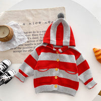 Load image into Gallery viewer, Baby Kid Boys Striped Color-blocking Cardigan Wholesale 23101950
