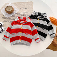 Load image into Gallery viewer, Baby Kid Boys Striped Color-blocking Cardigan Wholesale 23101950
