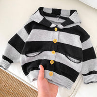 Load image into Gallery viewer, Baby Kid Boys Striped Color-blocking Cardigan Wholesale 23101950
