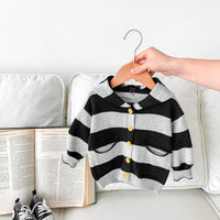 Load image into Gallery viewer, Baby Kid Boys Striped Color-blocking Cardigan Wholesale 23101950
