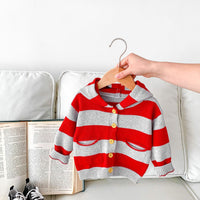 Load image into Gallery viewer, Baby Kid Boys Striped Color-blocking Cardigan Wholesale 23101950
