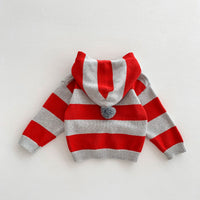 Load image into Gallery viewer, Baby Kid Boys Striped Color-blocking Cardigan Wholesale 23101950
