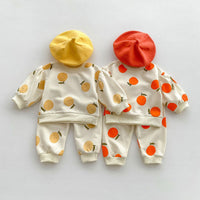 Load image into Gallery viewer, 2 Pieces Set Baby Kid Girls Fruit Print Tops And Pants Wholesale 23101952
