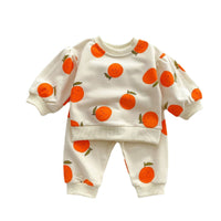 Load image into Gallery viewer, 2 Pieces Set Baby Kid Girls Fruit Print Tops And Pants Wholesale 23101952
