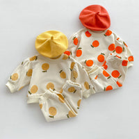 Load image into Gallery viewer, 2 Pieces Set Baby Kid Girls Fruit Print Tops And Pants Wholesale 23101952
