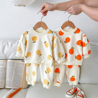 Load image into Gallery viewer, 2 Pieces Set Baby Kid Girls Fruit Print Tops And Pants Wholesale 23101952
