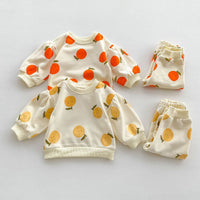Load image into Gallery viewer, 2 Pieces Set Baby Kid Girls Fruit Print Tops And Pants Wholesale 23101952
