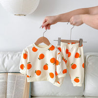Load image into Gallery viewer, 2 Pieces Set Baby Kid Girls Fruit Print Tops And Pants Wholesale 23101952

