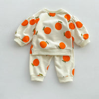 Load image into Gallery viewer, 2 Pieces Set Baby Kid Girls Fruit Print Tops And Pants Wholesale 23101952
