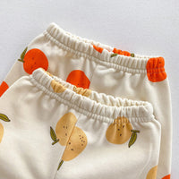 Load image into Gallery viewer, 2 Pieces Set Baby Kid Girls Fruit Print Tops And Pants Wholesale 23101952
