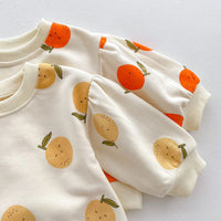 Load image into Gallery viewer, 2 Pieces Set Baby Kid Girls Fruit Print Tops And Pants Wholesale 23101952
