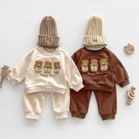 Load image into Gallery viewer, 2 Pieces Set Baby Kid Girls Boys Cartoon Tops And Solid Color Pants Wholesale 23101956
