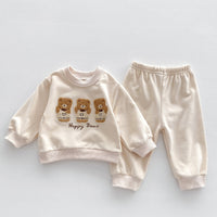 Load image into Gallery viewer, 2 Pieces Set Baby Kid Girls Boys Cartoon Tops And Solid Color Pants Wholesale 23101956
